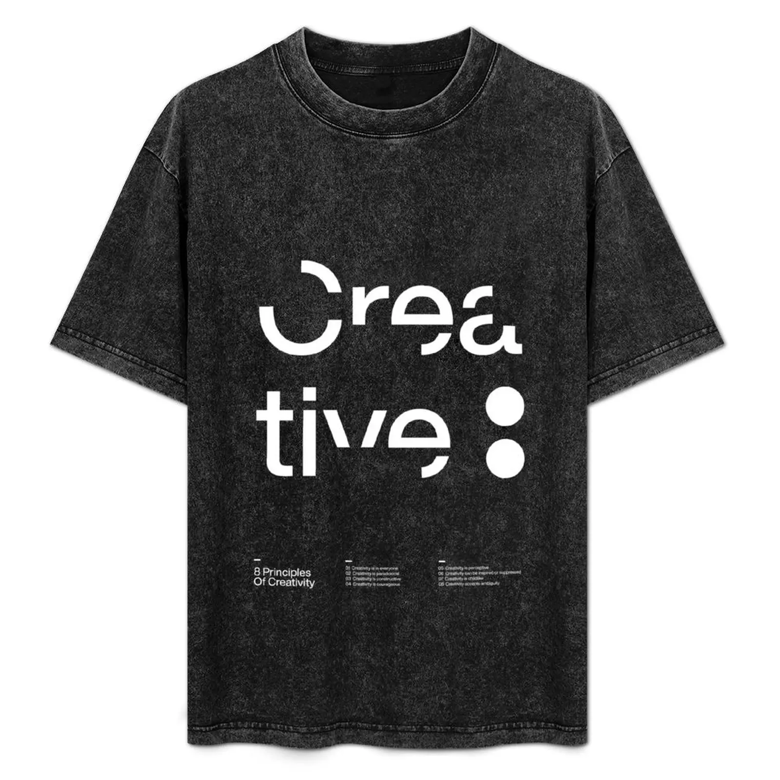 Crea tive : T-Shirt Modern Style Print T-Shirt