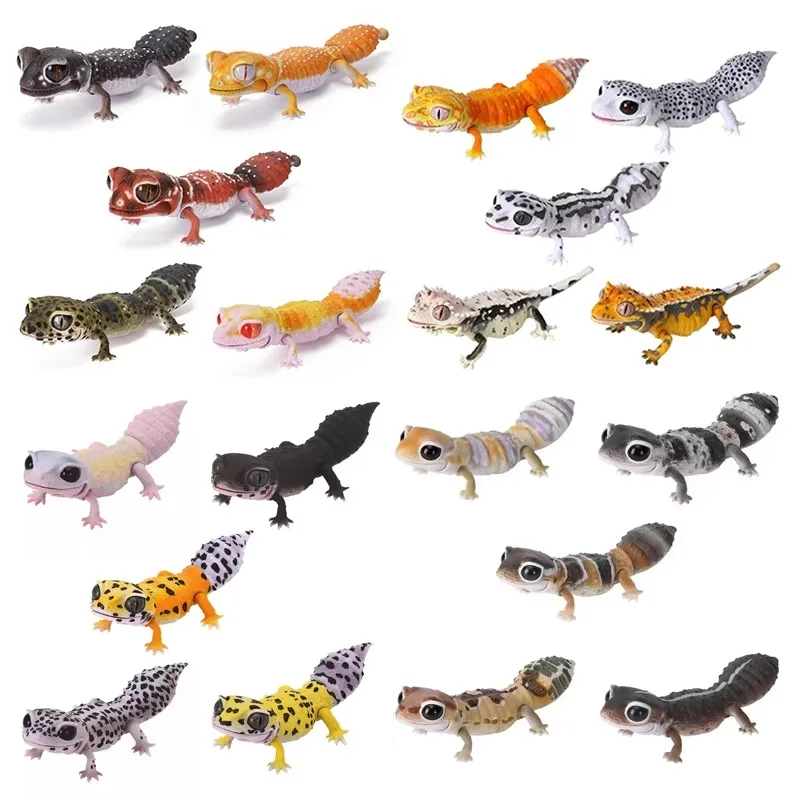 Bandai Japan Genuine Creature Illustrated Fat Tail Shogun Round Tail Gecko Twister Action Figures Kids Toys Boys Gifts