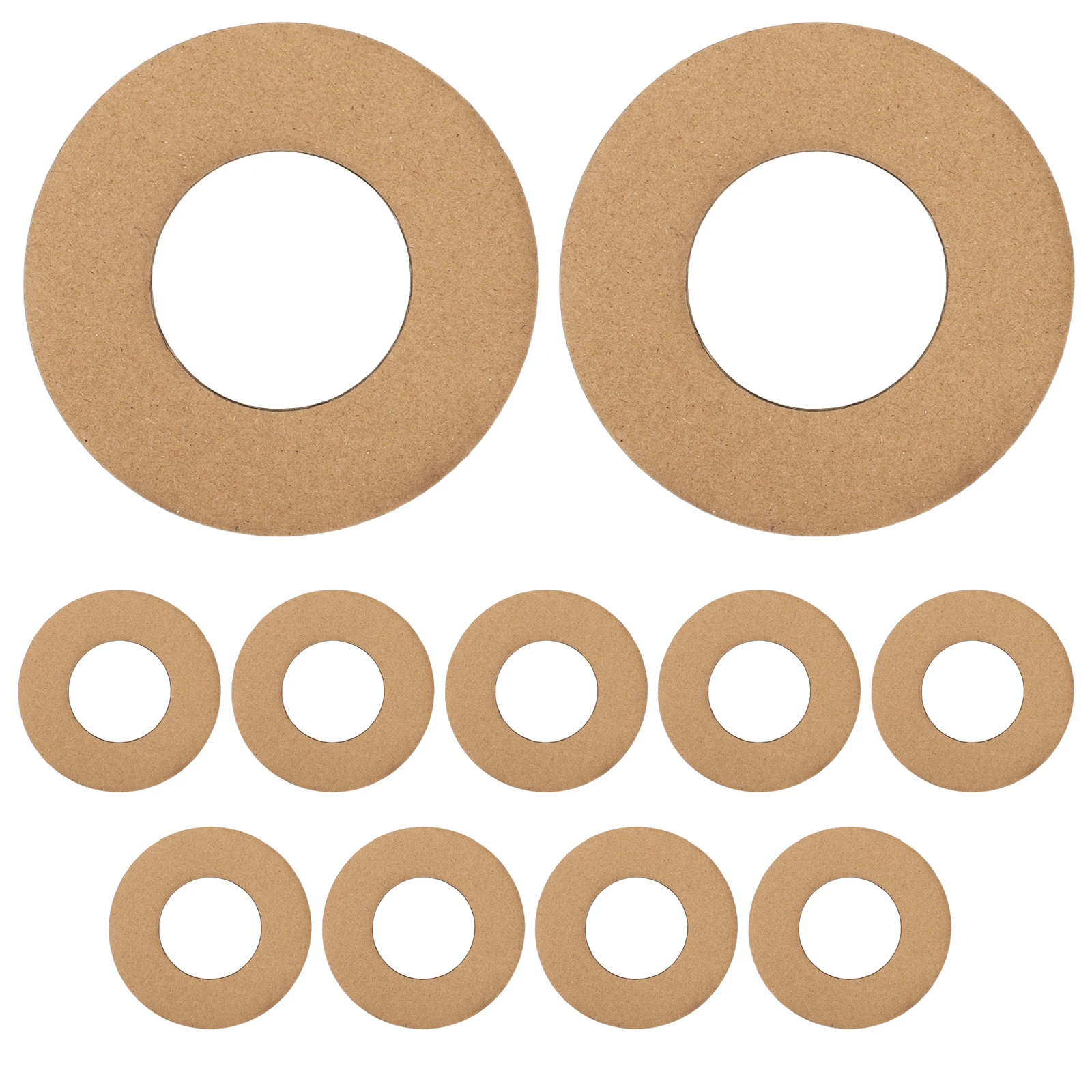 

11 Pcs Cardboard Garland Wreath Form Rack Floral Frame Forms Christmas Crafts Rings Paper Supplies Child DIY Round Frames Hoops