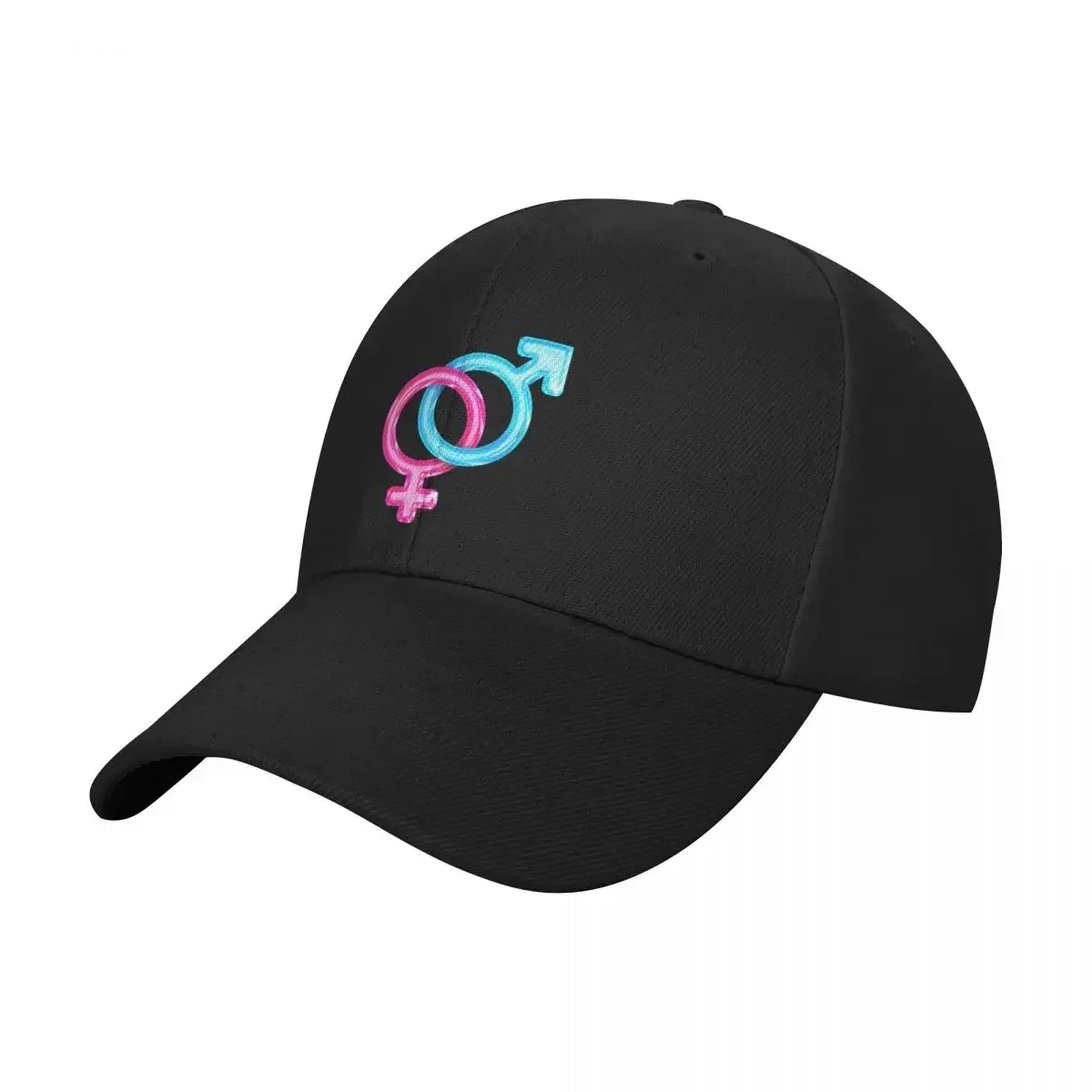 Boy Girl Pink and Blue Symbol Polo Style Sissy Femboy Transexual Baseball Cap Christmas Hat hiking hat Caps For Women Men's