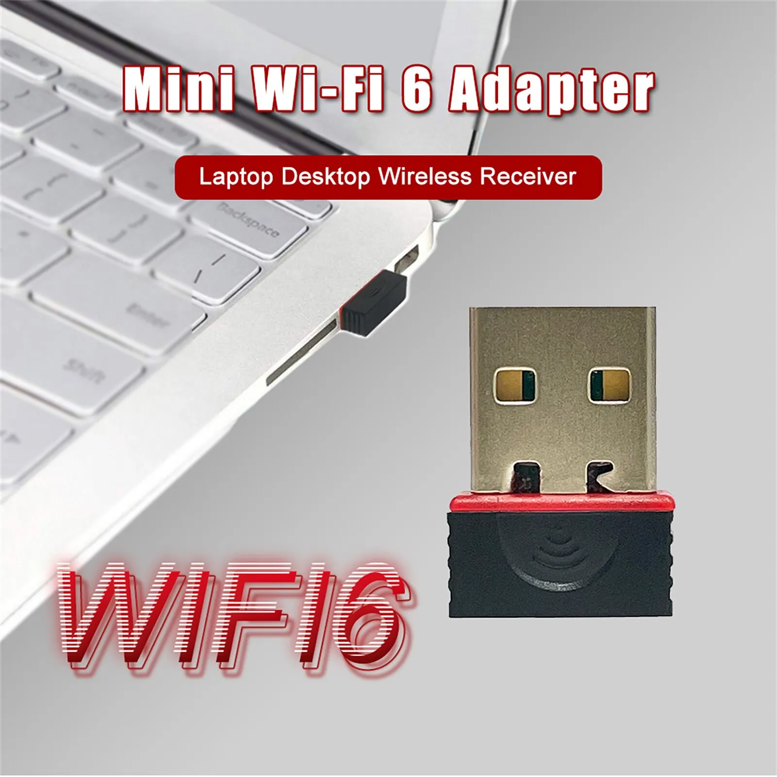 WIFI 6 Network Signal Reception Mini Driver-free Wi-Fi Adapter for PC Deskop Computer 2.4G Network Card USB Plug and Play