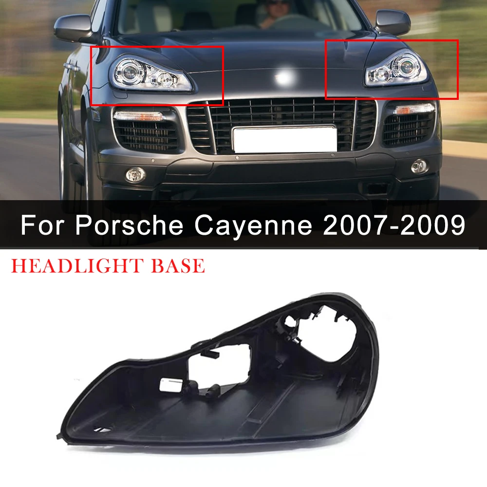 

For Porsche Cayenne 2007 2008 2009 Headlight Base Replacement Headlamp Housing Rear Casing Bottom Car Accessories