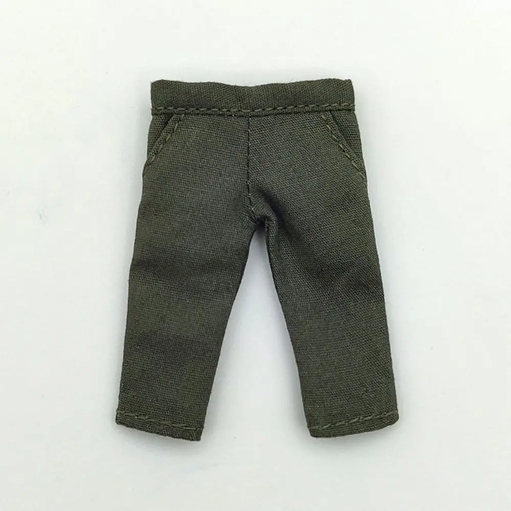 High Quality Fashion Clothes Cute Mini Jeans Pants Denim Trousers for 1/11 OB11/Obitsu11Dolls/1/12Bjd Accessories