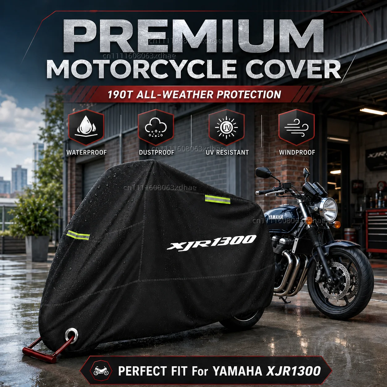 

All Season Motorcycle Cover Rainproof Dustproof UV Protection 190T Oxford Cloth For For YAMAHA XJR 1300 XJR1300 1998-2008
