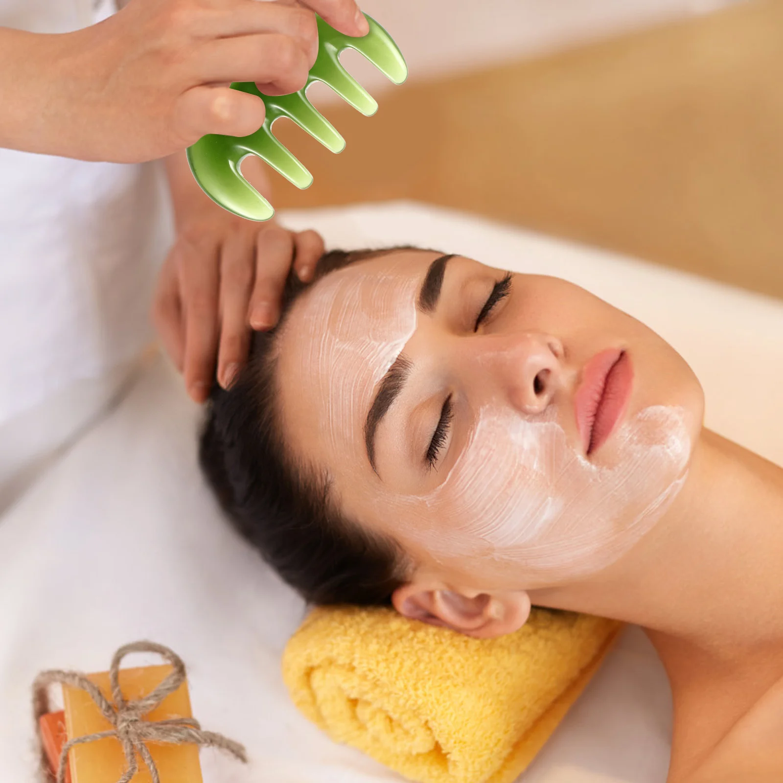 

Массажная расческа, скребковая вилка для подтяжки кожи, косметический поглощающий массажер для кожи головы, инструмент Гуаша, многофункциональная расческа