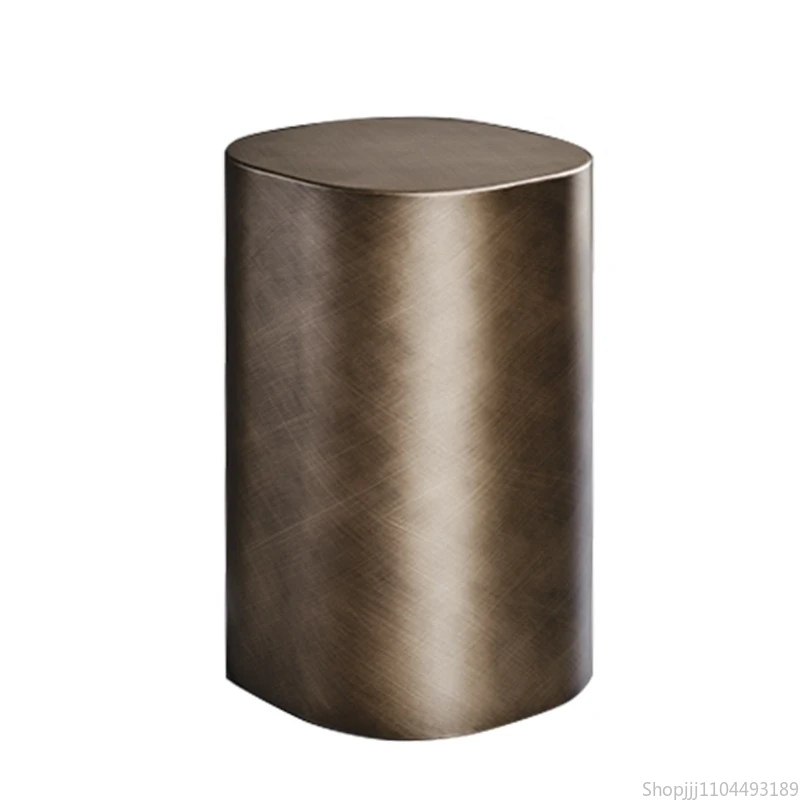 Modern Italian Minimalist Accent Table - Retro-Inspired Multifunctional Side Table for Living Room Luxury Compact Dressing Stool