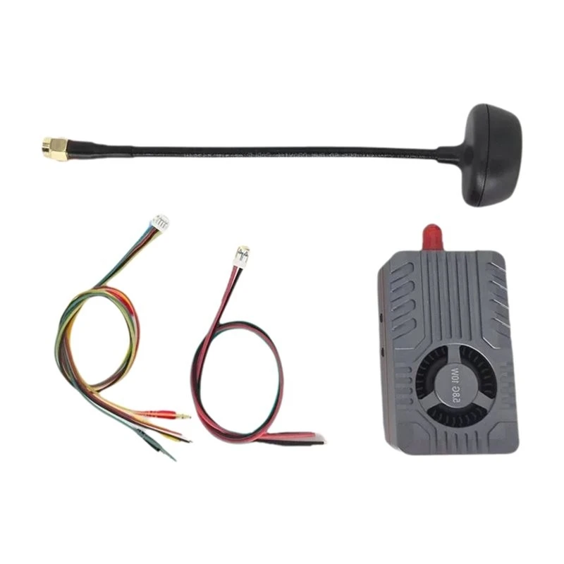 A97I-For FPV Drone Compatible 10W 4.9-6.0Ghz VTX 80CH Wireless Long-Range For FPV Video Transmitter OSD Parameter Adjustment