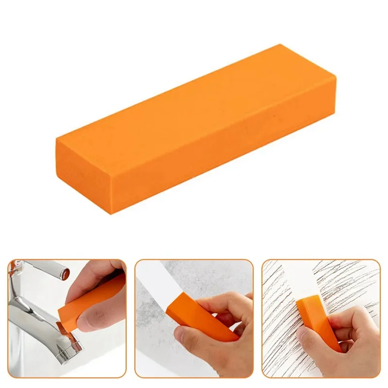

2025 Trend4pcs Easy Limescale Eraser Bathroom Glass Rust Remover Rubber Kitchen Toilet Rust Brush Household Kitchen Cleaning Too