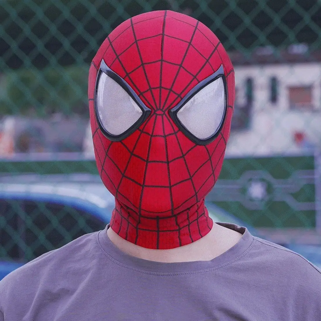 

Удивительная маска Человека-паука 2, с лицевой оболочкой и линзами, 1:1, 3D, без полос, маски Человека-паука ручной работы, шлем для косплея на Хэллоуин, подарок