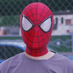 The Amazing Spider-Man 2 Mask with Faceshell & Lenses 1:1 3D No Strip Handmade Spiderman Masks Halloween Cosplay Helmet for Gift