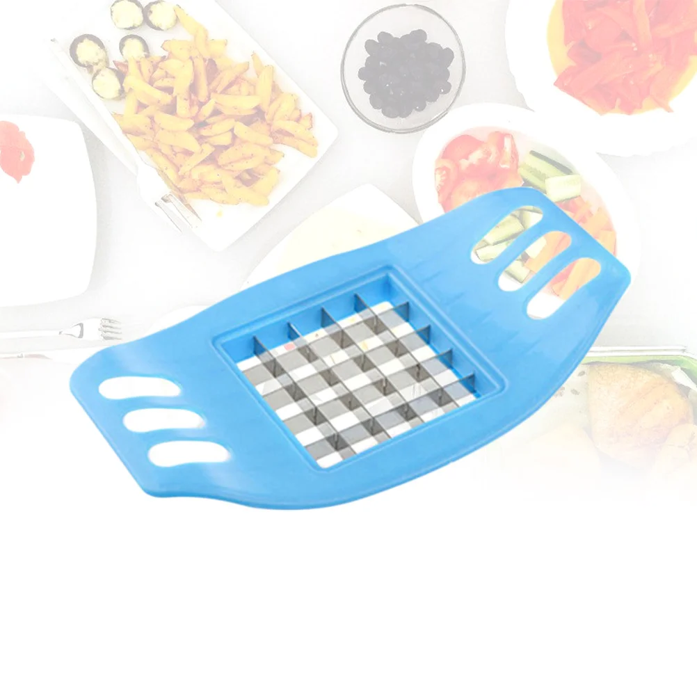 

Potato Cutter Stainless Steel Sky-Blue Square Cut Fries Device Diy Home Kitchen Tool Vegetable Slicing Gadget For Healthy