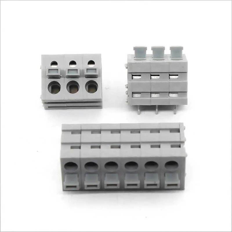 10 PCS Terminal block 5.0mm 2-24P Screwless terminal block connector DG211V