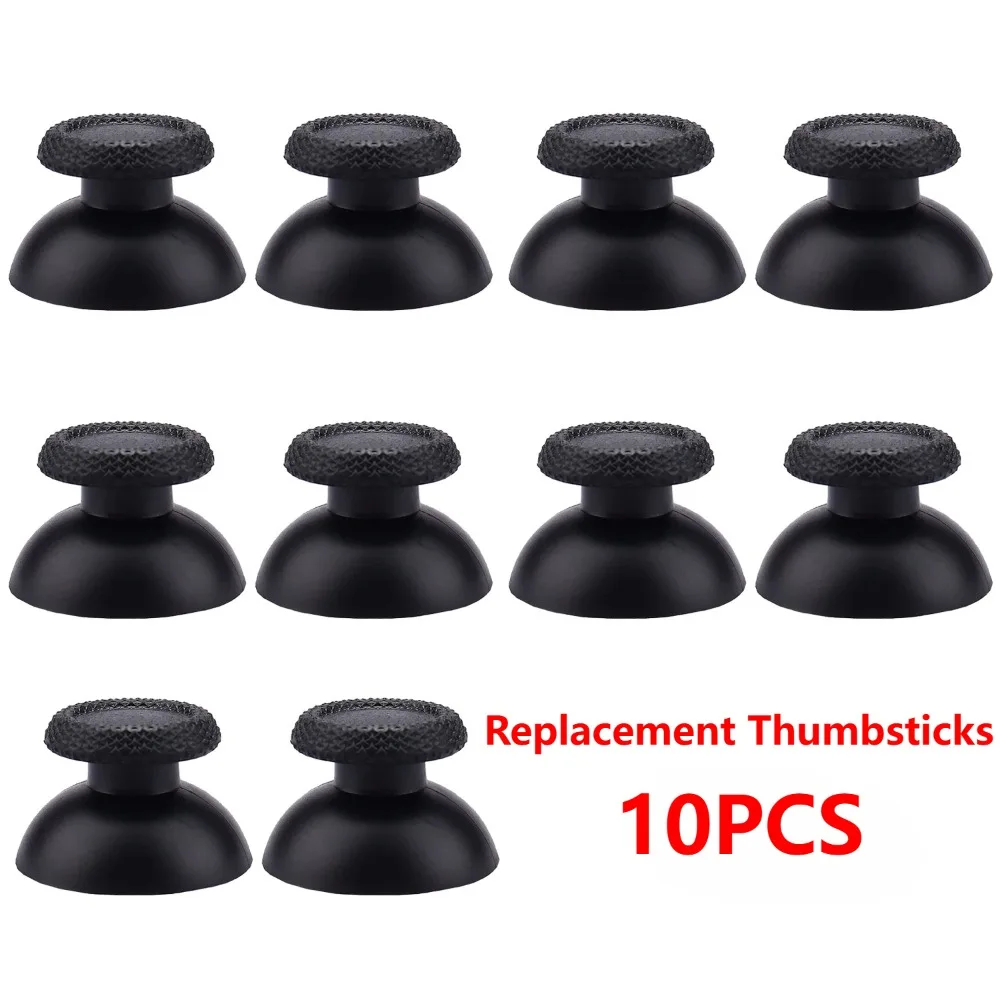 10 Uds. De palancas de repuesto para controlador PS5, PS4, PS3, palancas de pulgar analógicas para XBOX ONE Series 360, tapas de Joystick, piezas de reparación