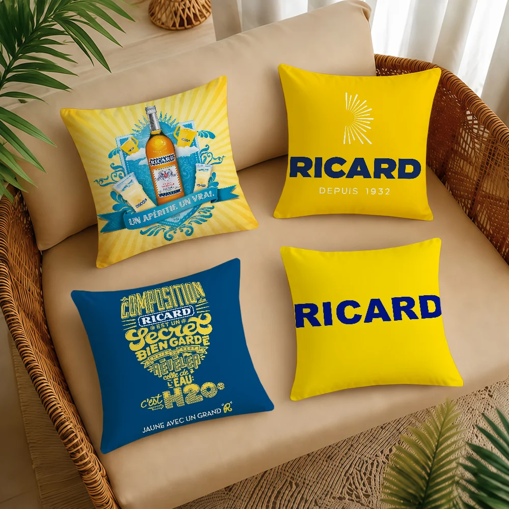 Luxury R-RicardS-ES Cushion Cover Square Decorative Throw Pillow Case Sofa Bed Living Room Anniversary Gifts