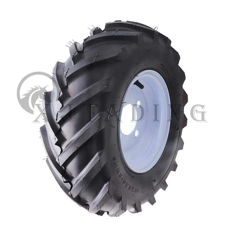 16 inch Vacuum Wheels 16x6.50-8 Tubeless Tire With 8 inch Hub For ATV Golf Cart Buggy Snowplow Lawn Mower Agricultural Machinery