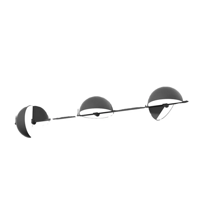 Dining front desk rotating chandelier, designer Nordic restaurant bar desk study one-word light LED chandelier