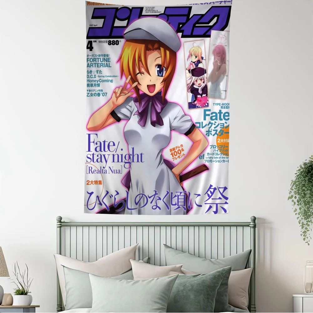 Higurashi when they cry Classic Movie Hanging Bohemian Tapestry Bohemian Wall Tapestries Mandala Kawaii Room Decor