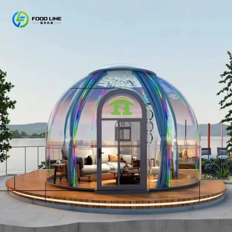 Panoramic Transparent PC Dome Star View House Bubble Room for Outdoor Camping Hotel Custom