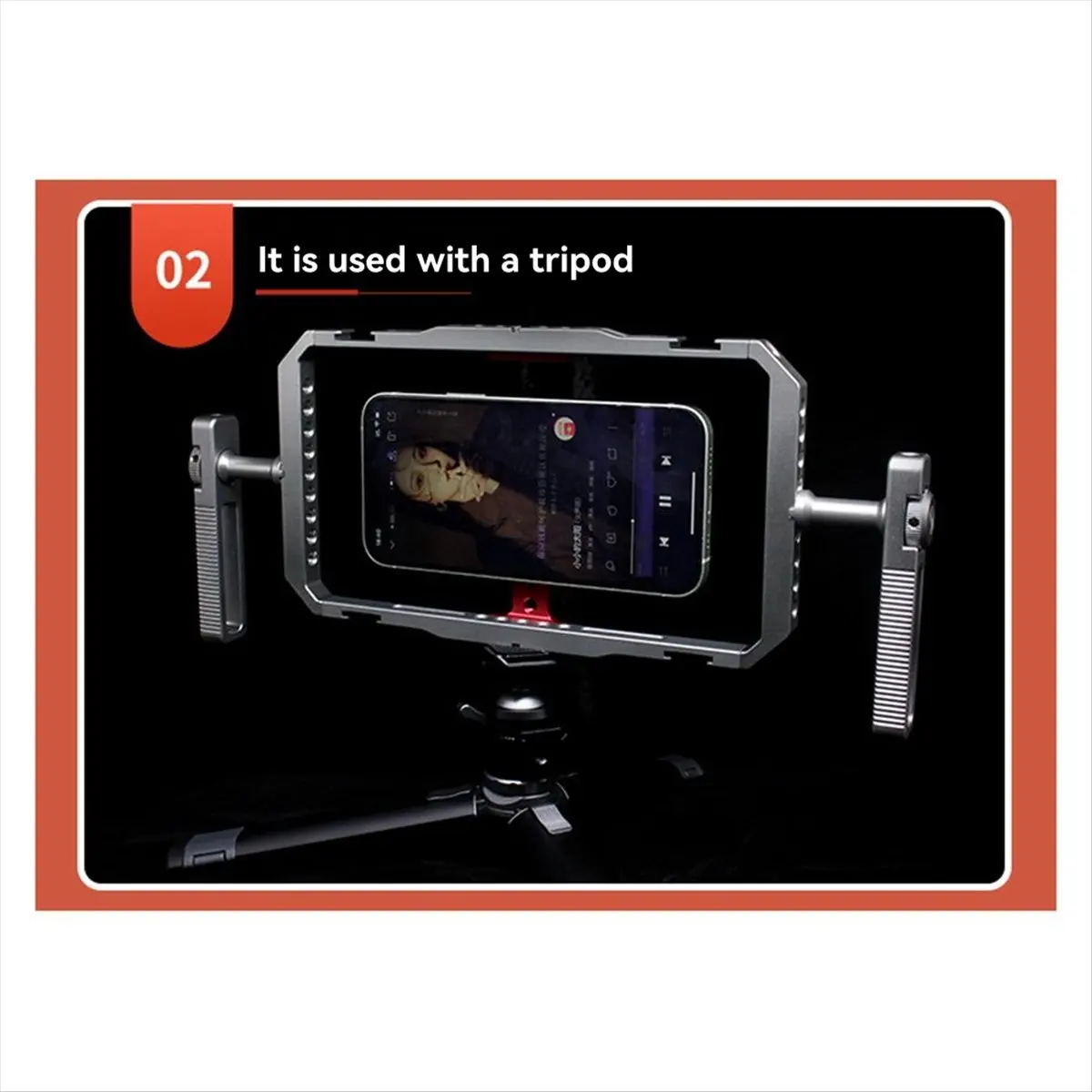 Support magnétique universel pour téléphone portable avec support d'extension, stabilisateur et dissipateur de chaleur