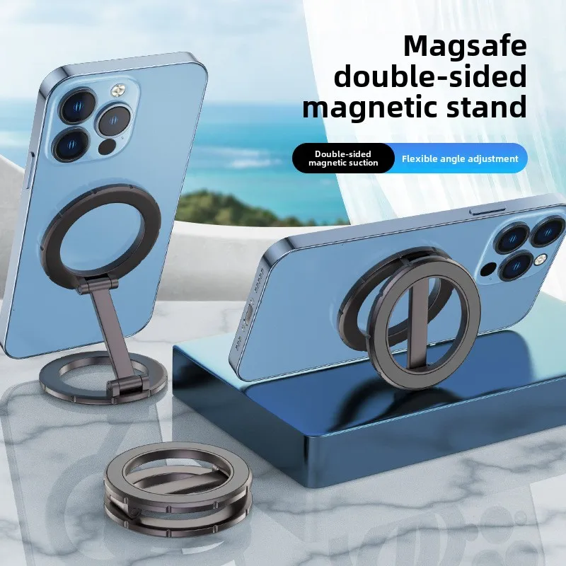 

360 Degree Rotate Car Bracket Foldable Mount Magnetic Phone Holder Smartphone Support for Universal Magsafe Phone Navigation