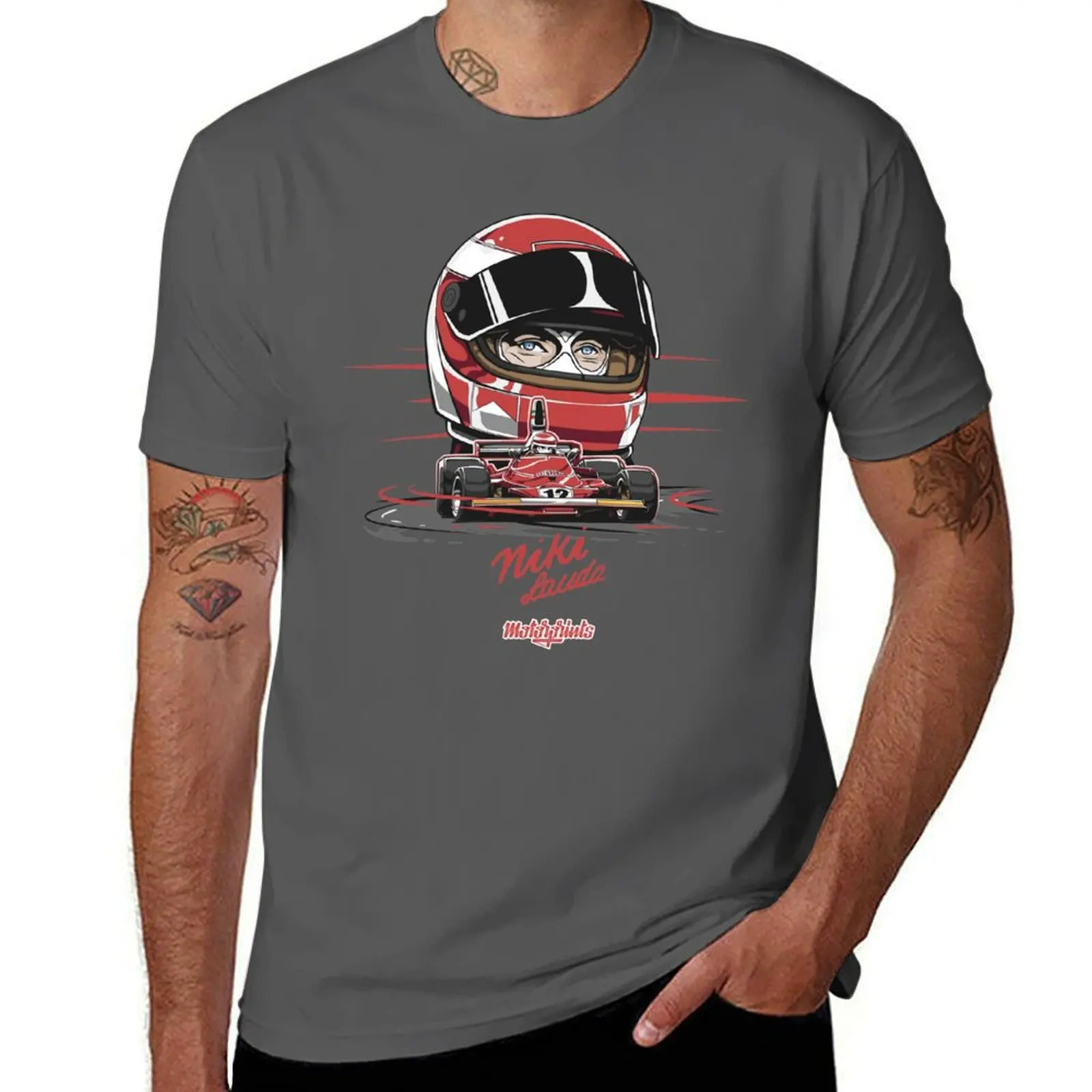

Niki Lauda T-Shirt Casual Street Style Short Sleeve Tee