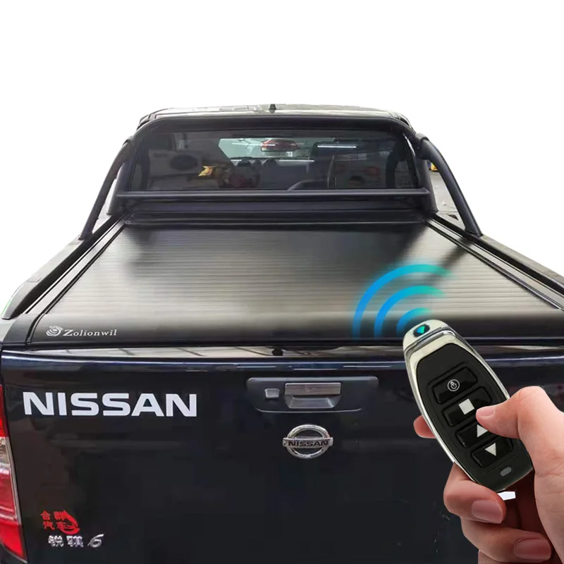 Zolionwil Smooth Retractable Aluminum Manual Pickup Truck Bed Tonneau Cover For 2015-2020 Nissan Navara(Np300)Double Cab