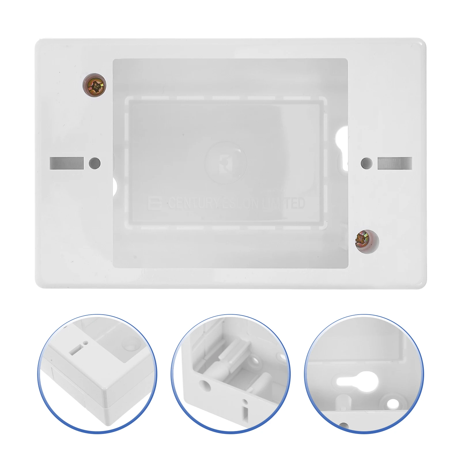 

Surface Electrical Wall Switch Weatherproof Outdoor Flush Mount Terminal Home Commercial Use Shallow Outlet