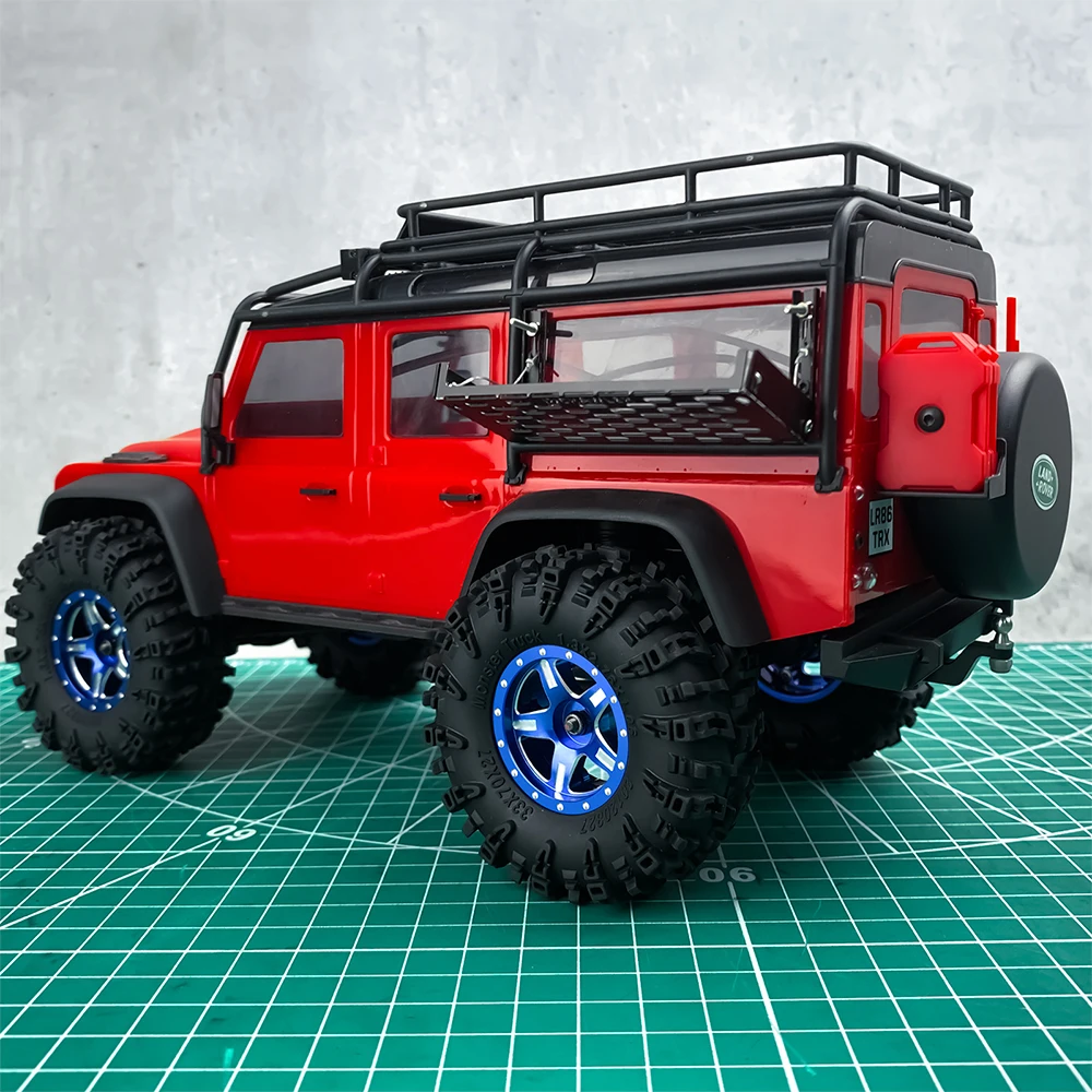 YEAHRUN 4 pezzi 1.1 "pneumatici in gomma 64 mm pneumatici per ruote morbide per TRX4M 1/18 RC Crawler Car Upgrade Parts