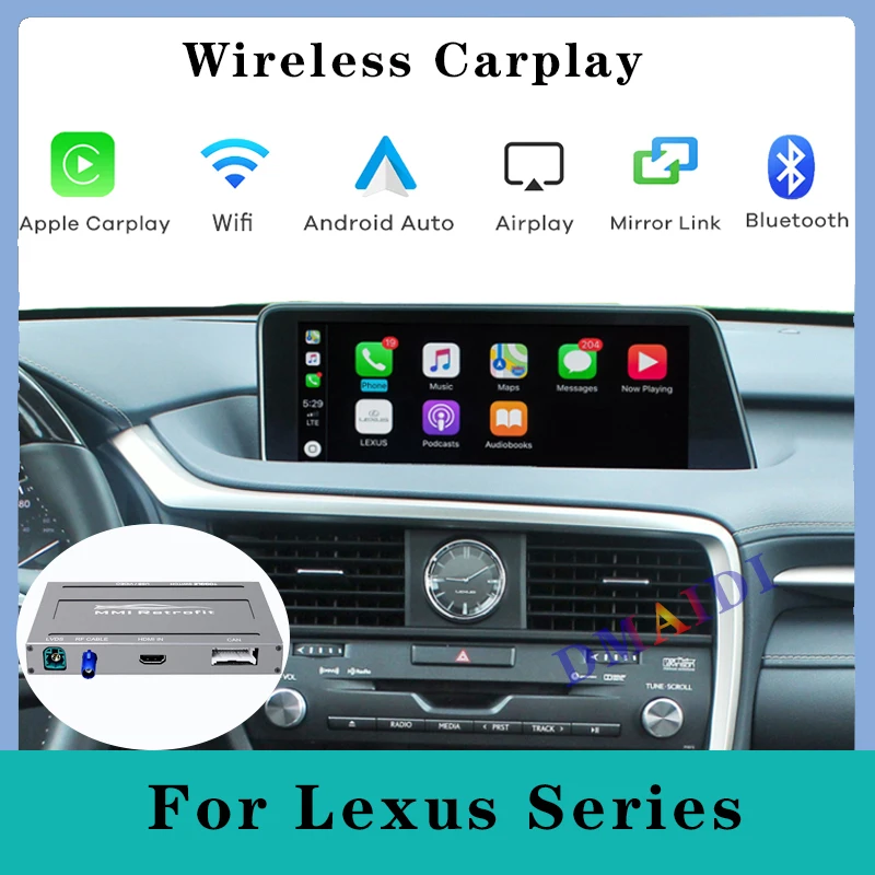 

Android Auto Module Box Wireless Carplay Decoder For Lexus RX NX UX LX CT GS ES LS RC