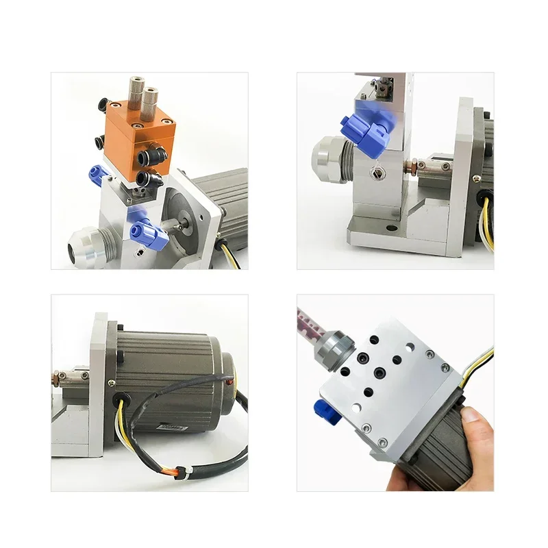 DJF-30 Electric mixing dynamic AB double liquid dispensing valve with motor Proportional adjustable glue disposable valve