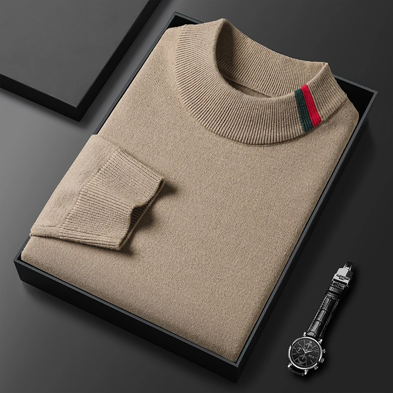 

2025 Autumn/Winter New Men's Thickened Warm Knitted Designer Fashion Sweater Men's Clothing Knitted Sweater