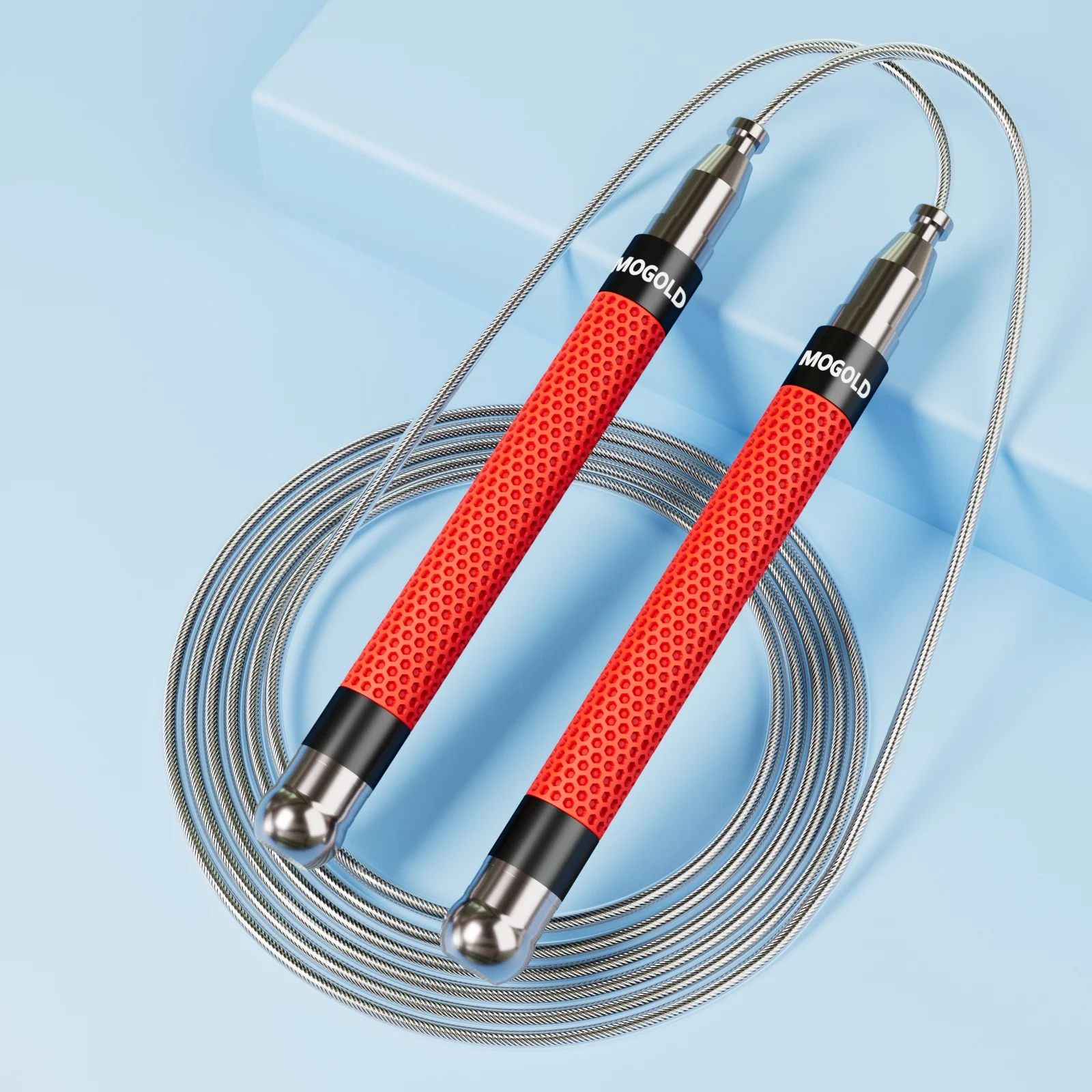 

Противоскользящая металлическая скакалка MOGOLD — эффективный инструмент для сжигания жира