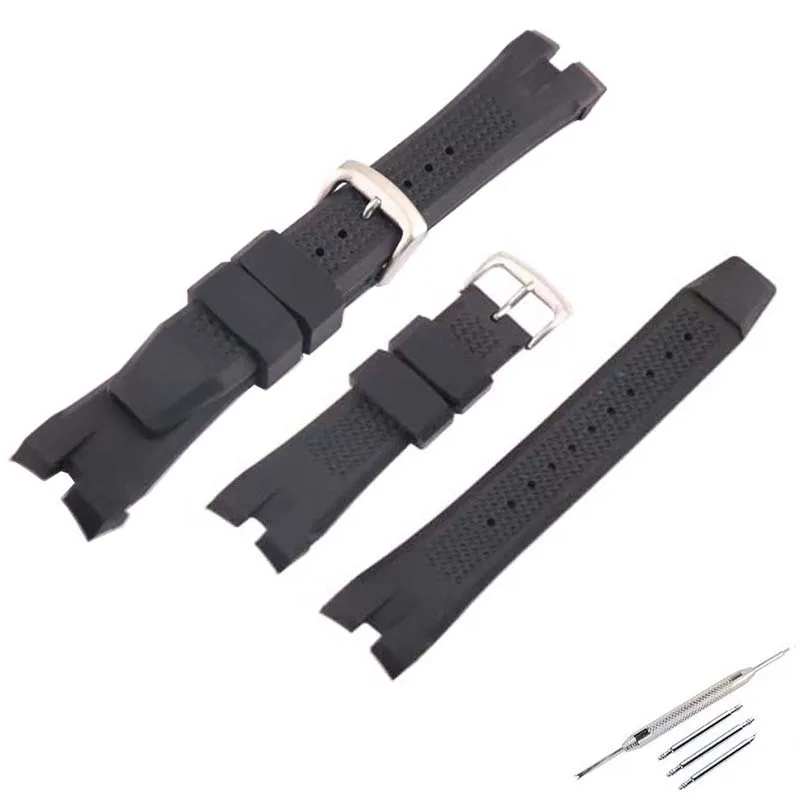 

Watch accessories 24mm silicone watch band compatible for ADAPTS Citizen AW1476 1477 1479 CA4154 4156 4278 Men's belt buckle