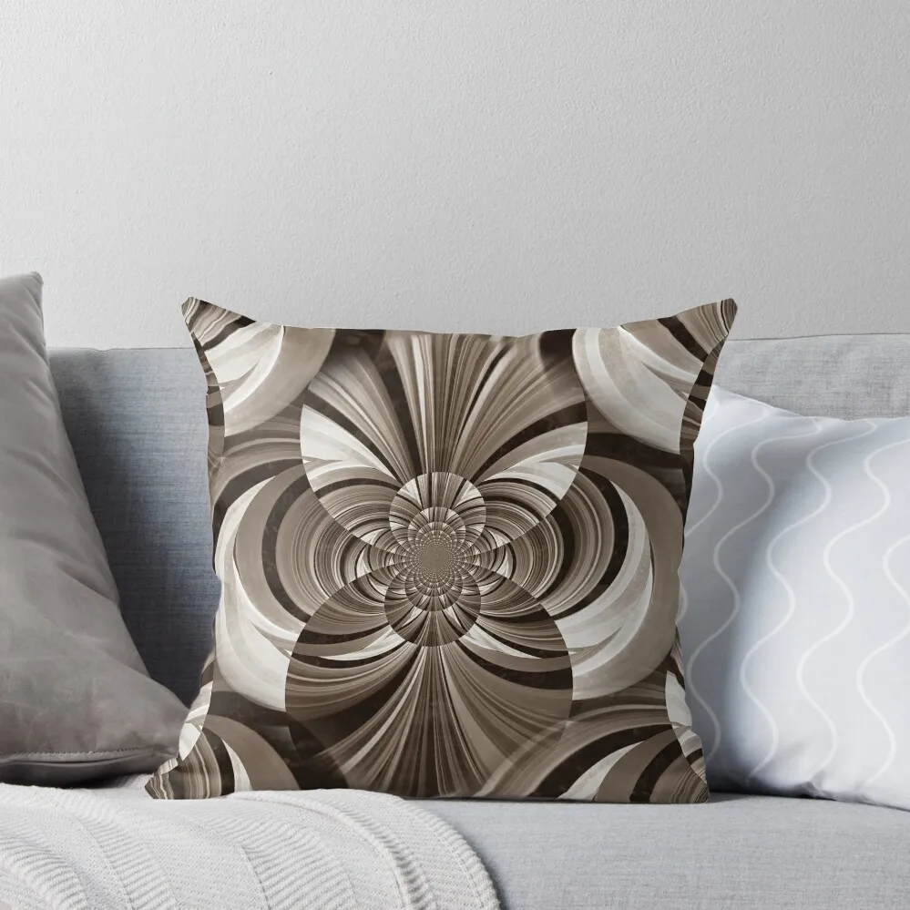 

Abstract in Shades of Gray and Brown Throw Pillow Pillow Decor christmas cushions covers pillow