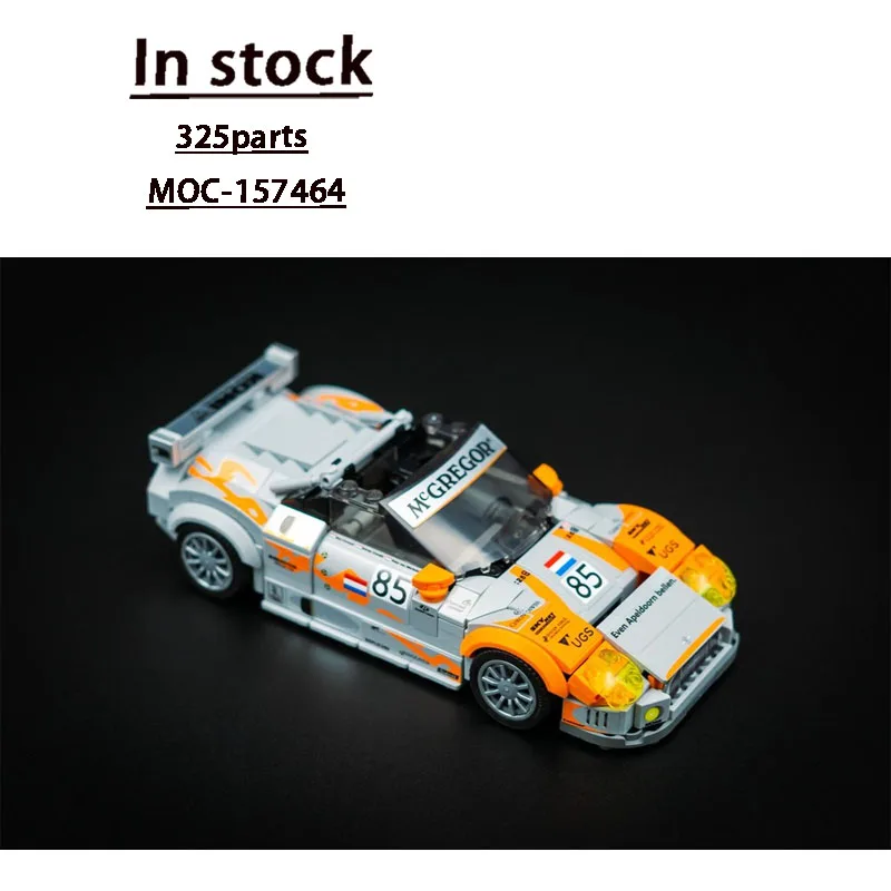 

MOC-157464 Новая классическая культовая модель спортивного автомобиля GT2-R, гоночный строительный блок, 325 деталей, игрушка в подарок на день рождения для мальчиков и детей
