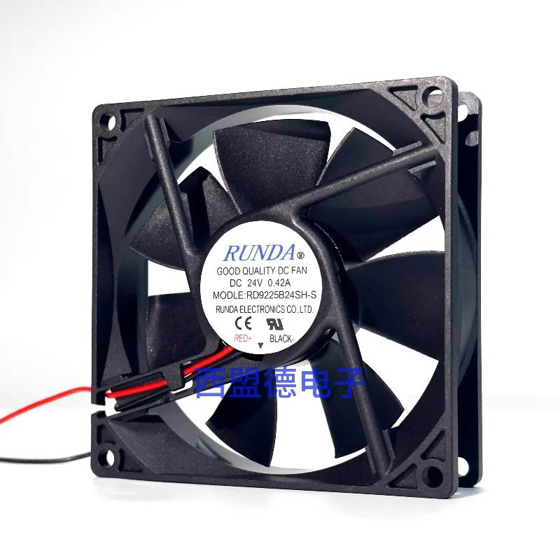 New Cooler Fan for RUNDA RUNDA RD9225B24SH-S DC24V 0.42A 9025 Inverter Cooling Fan 90 * 90 * 25mm