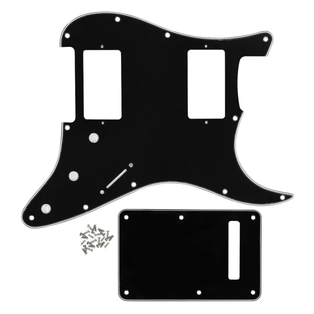 

11 Hole HH Electric Guitar Pickguard Scratch Plate Set with Back Screws for USA ST Style Guitar Accessories
