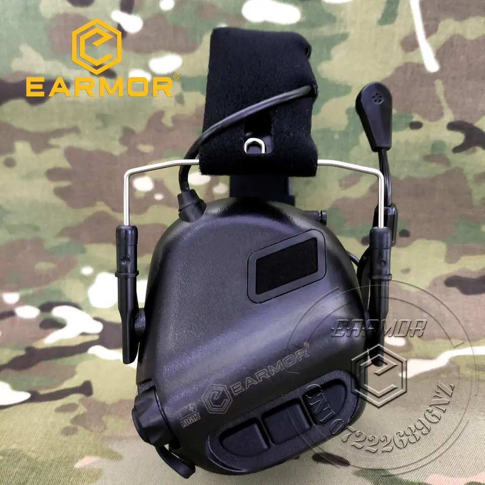 EARMOR M32 MOD3 Tactical Headset Headphone Hearing Protection Shooting Earmuffs with Microphone Sound Amplification