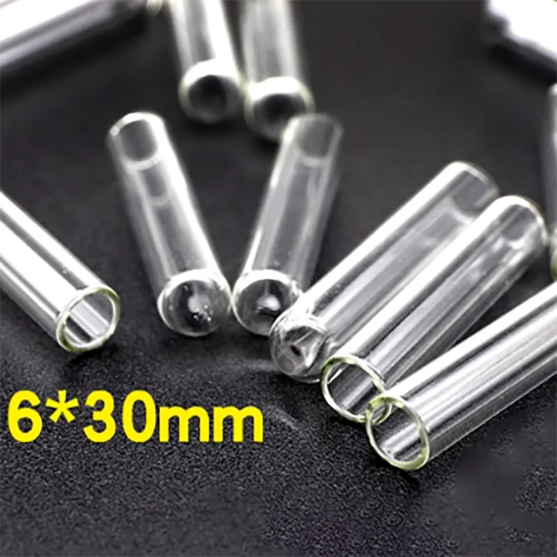 

100Pcs 6*30mm Dunsch small tube fermentation tube high borosilicate glass small catheter high temperature resistance