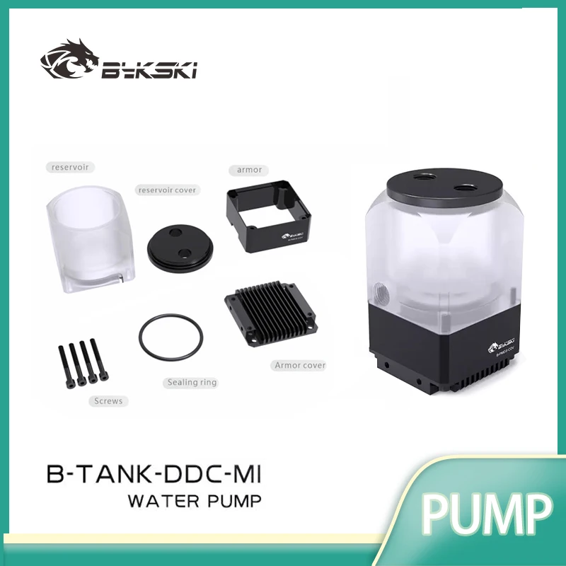 Bykski DDC Combo Pump + Reservoir Maximum Flow Lift 6 Meters 600L/H with DDC Cover Radiator Water Tank Length 67mm B-TANK-DDC-MI