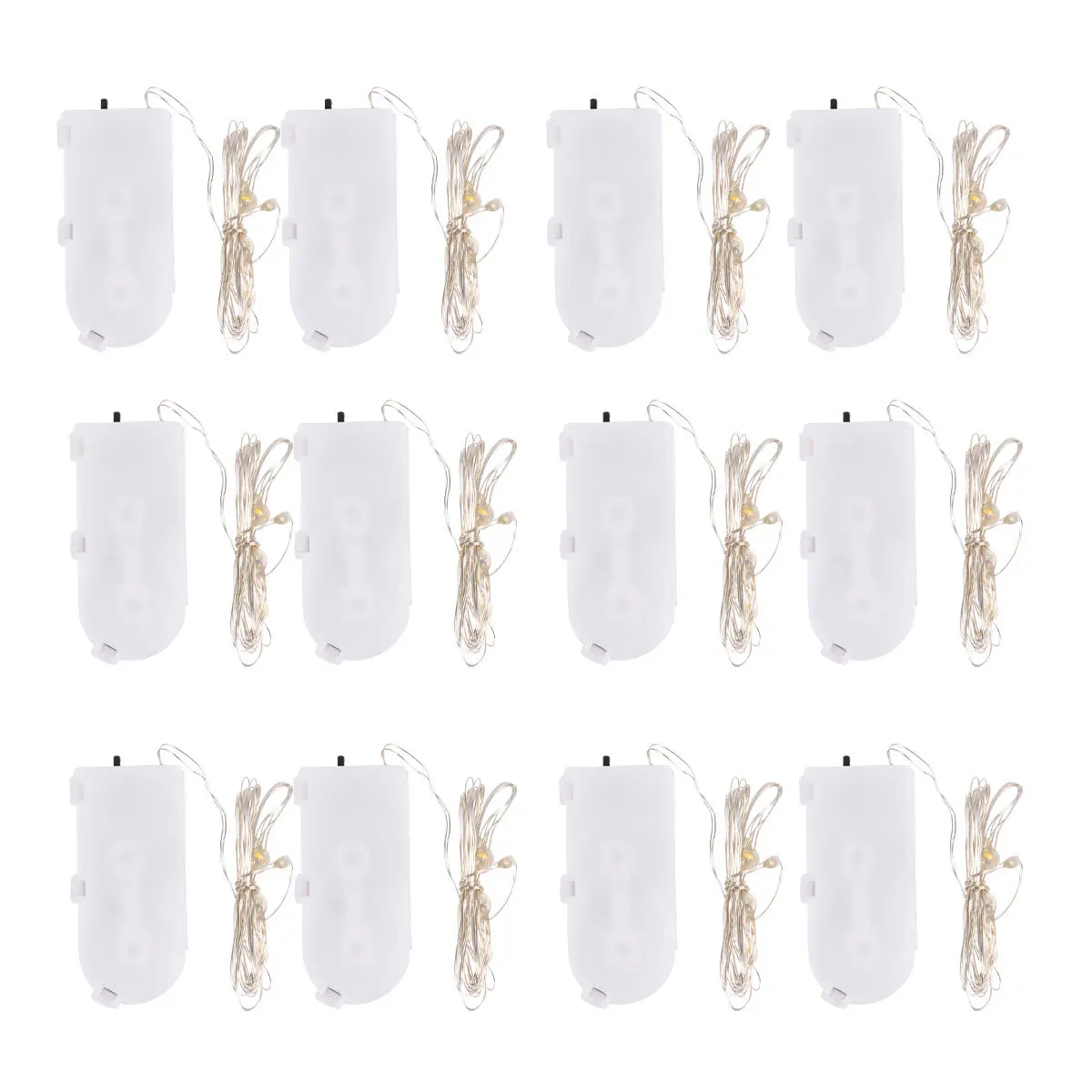 20 Stücke LED String Licht Knopf Box Fee Licht 1 m Kupferdraht Hohe Helligkeit Dekorative Lampe Weihnachten Hochzeit Festival