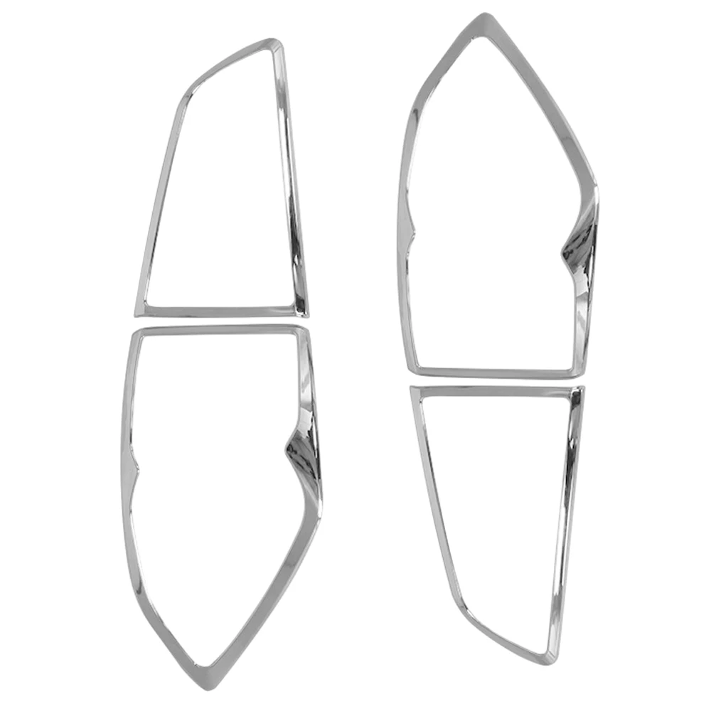 

4PCS ABS Car Taillight Lamp Chrome Frame Car Taillight Lamp Trims ABS Chrome Covers Suitable for Ford Ecosport 2013-2017
