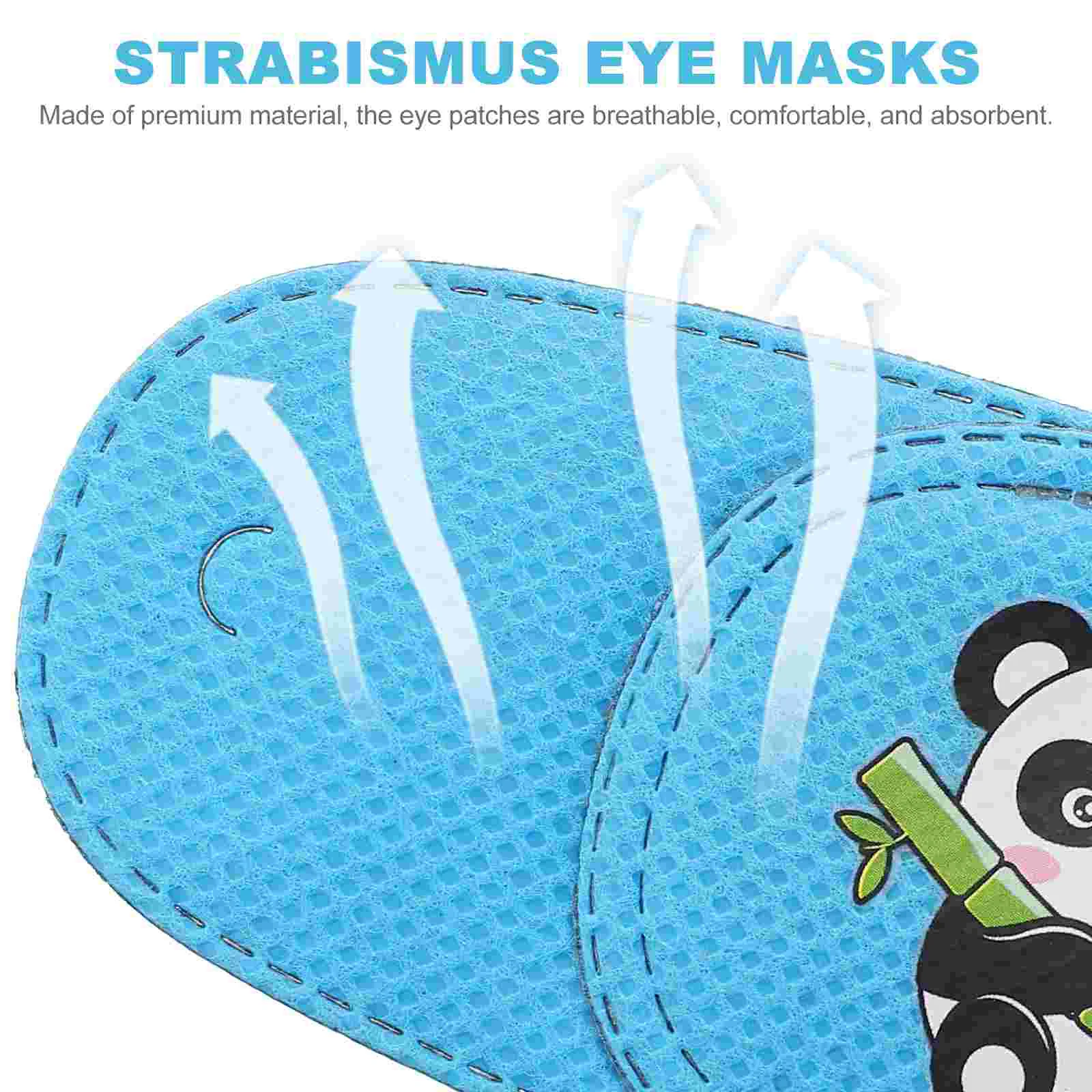 6 Pcs Amblyopia Blindfold One-eye Patches Glasses Strabismus Kids Mask Correction Non-woven Full Coverage