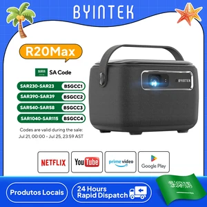 BYINTEK R20 Max Proyektor Mini 4K DLP WiFi Pintar Android 11.0 LED Proyektor Home Theater Luar Ruangan 1080P dengan Baterai 15600mAh 8 proyektor dlp 4k penjualan terbaik - №