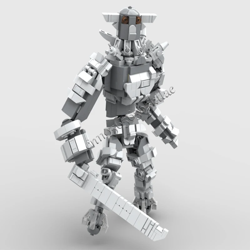 722 ELEMENTY Popularna Seria Postaci z Gier Steel Scribe MOC Personalizowane Modułowe Klocki Konstrukcyjne Popularny Model DIY Zabawka do Składania dla Chłopców Prezent