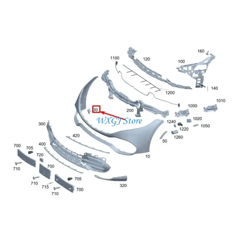 

37JE Car Bumper Hook Cover For W297 V297 4MATIC 580 450 Enhancing Vehicle