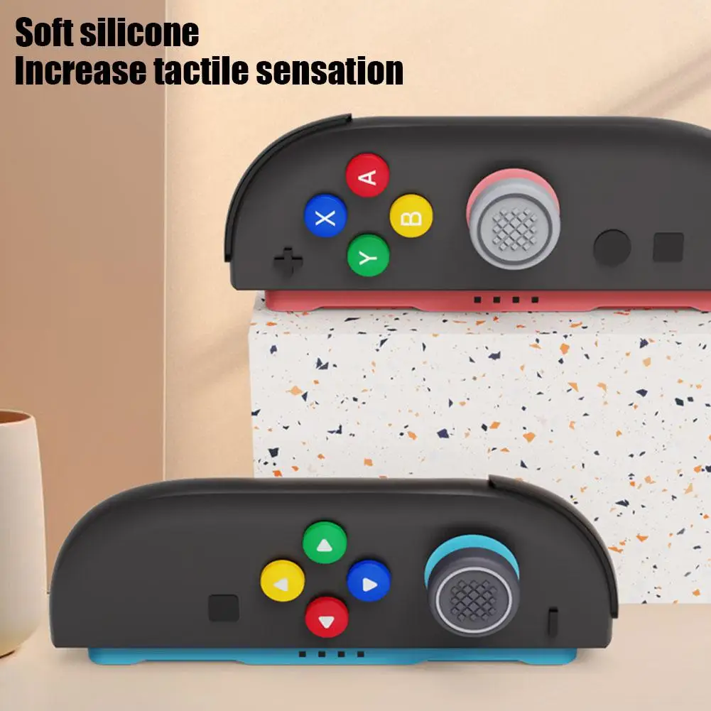 Silicone Material Button For Nintendo 2 Button Grips Caps Joystick Cap+button Sticker Set For Switch2 Accessories M2G4