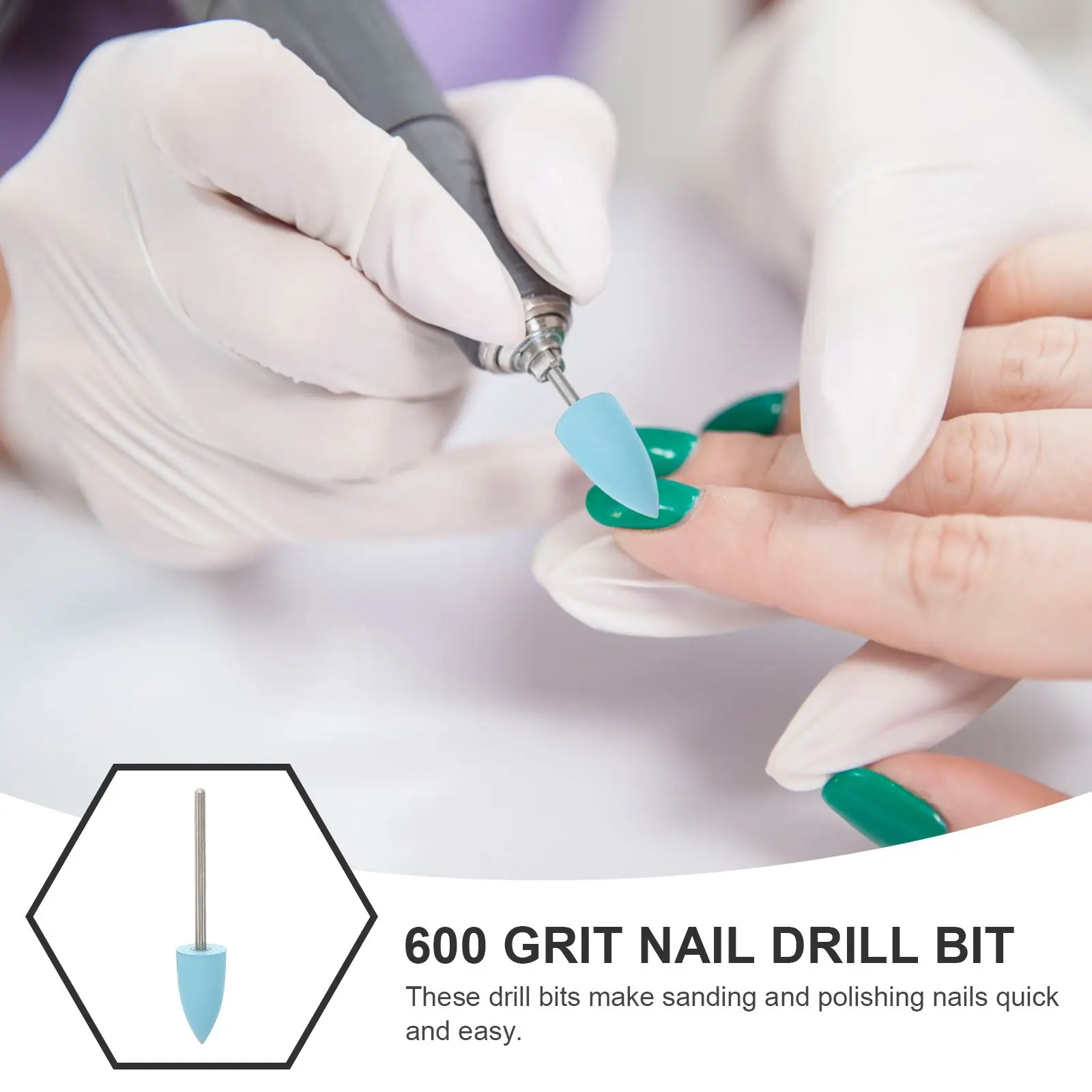 연삭 연마 매니큐어 액세서리 도구에 대 한 5pcs 비트 네일 아트 네일 드릴 비트 실리콘 공급 아크릴 손톱 실리콘