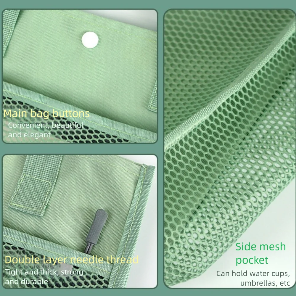 

Lightweight Portable Book Storage Bag Large Capacity Handheld A4 File Organizer Zipper with Handle Art Storage Bag for Students