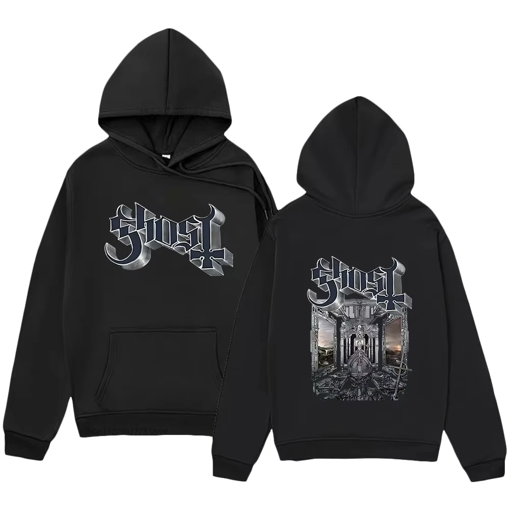 

2025 New Ghost Band Satanized Printing Hoodies Skeletá Album Sweatshirts Hip Hop Streetwear Women Men Clothing Male Fashion Tops